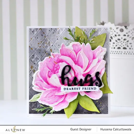 Checkered Diamonds 3D Embossing Folder {6}