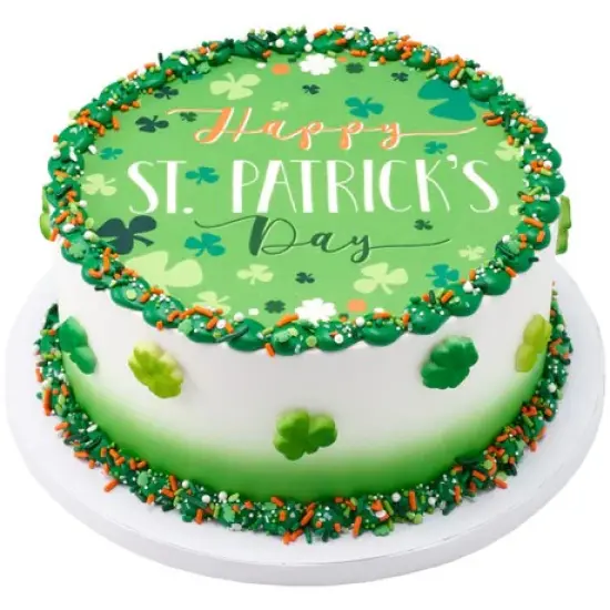 Happy St. Patrick's Day Edible Image for Cake PhotoCake {2}