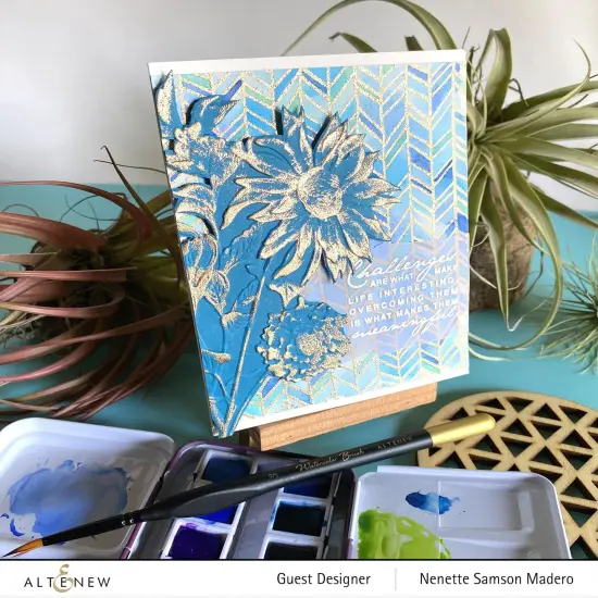 Pressed Flowers 3D Embossing Folder {4}