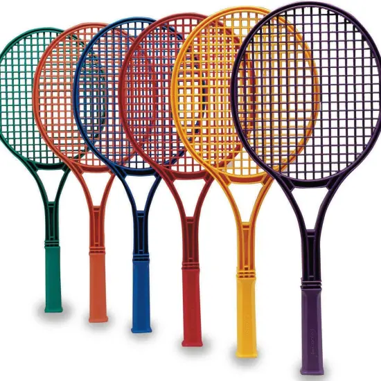 S&S Worldwide Spectrum Jr. Tennis Racquets, 21" Long Plastic Rackets. Great for Building Tennis and Racket Sport Skills. {1}