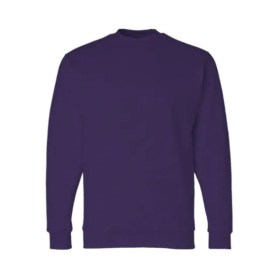 Bayside&reg; USA Made Crewneck Sweatshirt Purple {1}