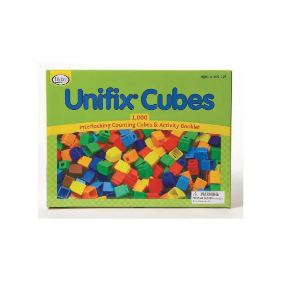 Didax Unifix &reg; Cubes Interlocking Counting Cubes with Activity Booklet (Set of 1000) {4}