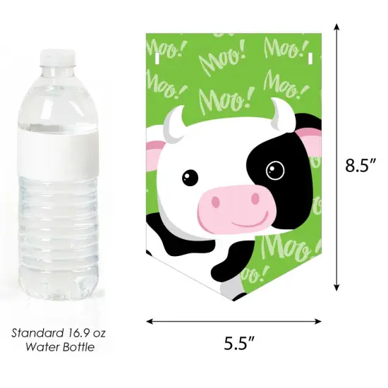 Big Dot of Happiness Farm Animals - Baby Shower Bunting Banner - Barnyard Party Decorations - Welcome Baby {3}