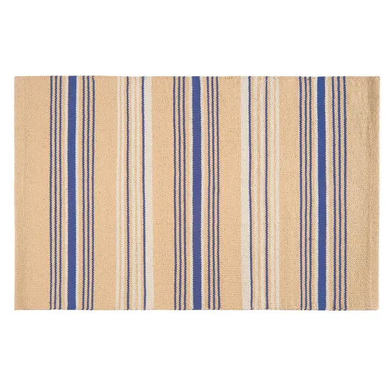 French Stripe Woven Rugs {1}