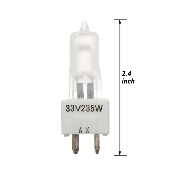 USHIO SM-P12949-001 235W 33V GY9.5 Base Incandescent Sci. Medical Light Bulb {2}
