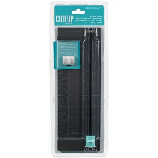 American Crafts Craft Blade Portable Paper Trimmer 9" - Aqua - (2 Pieces) 90702 {5}