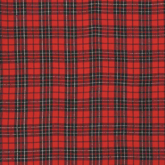 Red Black Plaid Woven Kitchen Towel {4}