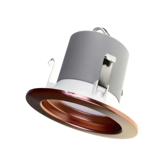 NICOR 4in. LED Downlight 644Lm 2700K in Aged Copper Round Recessed Light {3}