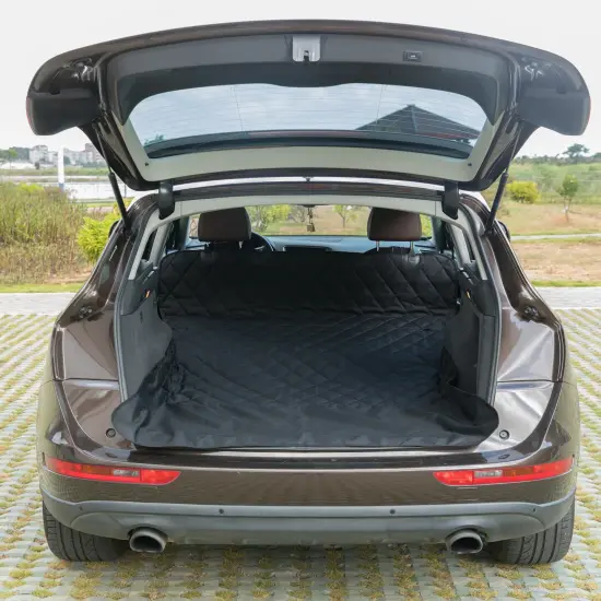 SUV Pet Cargo Liner Trunk Cover Waterproof Non-Slip Washable Material, Extra Long Size Universal Fit with Bumper Flap 80&rdquo; x 52&rdquo; Protect Prevents Scratches Marks & Spills {4}