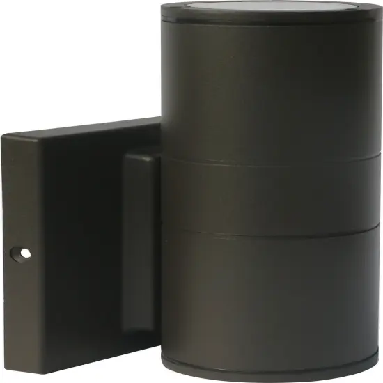 Nuvo 1-Light 10w Outdoor LED Wall Light Small Up or Down Sconce in Bronze Finish warm-white {1}