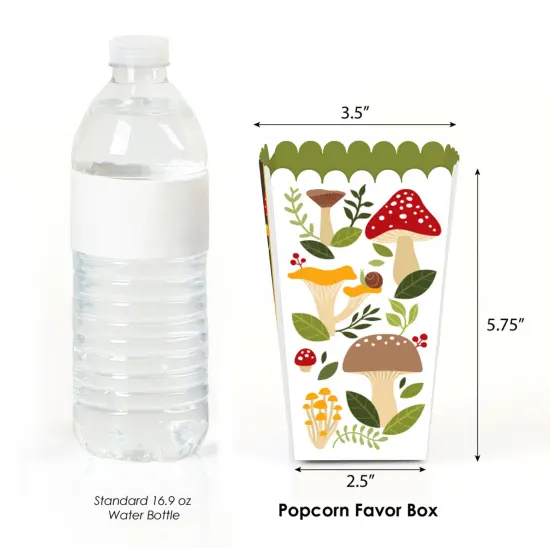 Big Dot of Happiness Wild Mushrooms - Red Toadstool Party Favor Popcorn Treat Boxes - Set of 12 {3}