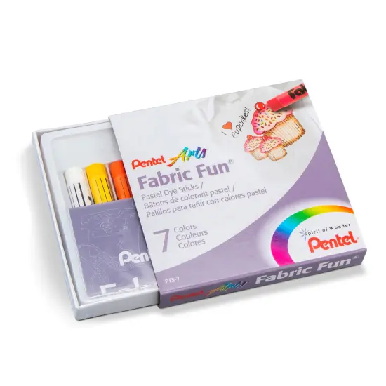 Pentel Arts Fabric Fun Pastel Dye Sticks 7/Pkg-Assorted Colors {2}