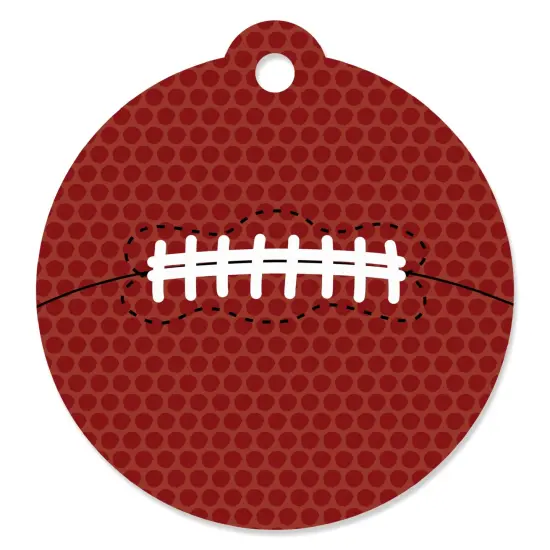 Big Dot of Happiness End Zone - Football - Baby Shower or Birthday Party Favor Gift Tags (Set of 20) {1}