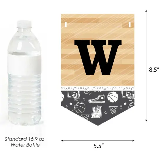 Big Dot of Happiness Nothin' but Net - Basketball - Baby Shower Bunting Banner - Sports Party Decorations - Welcome Baby {4}