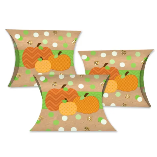 Big Dot of Happiness Pumpkin Patch - Favor Gift Boxes - Fall, Halloween or Thanksgiving Party Petite Pillow Boxes - Set of 20 {1}