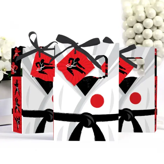Big Dot of Happiness Karate Master - Martial Arts Birthday Party Favor Boxes - Set of 12 {4}