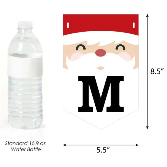 Big Dot of Happiness Jolly Santa Claus - Christmas Party Bunting Banner - Party Decorations - Merry Christmas {4}