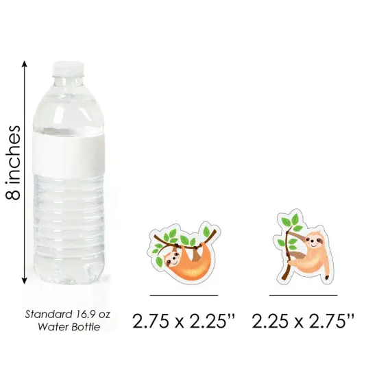 Big Dot of Happiness Let's Hang - Sloth - DIY Shaped Baby Shower or Birthday Party Cut-Outs - 24 Count {6}