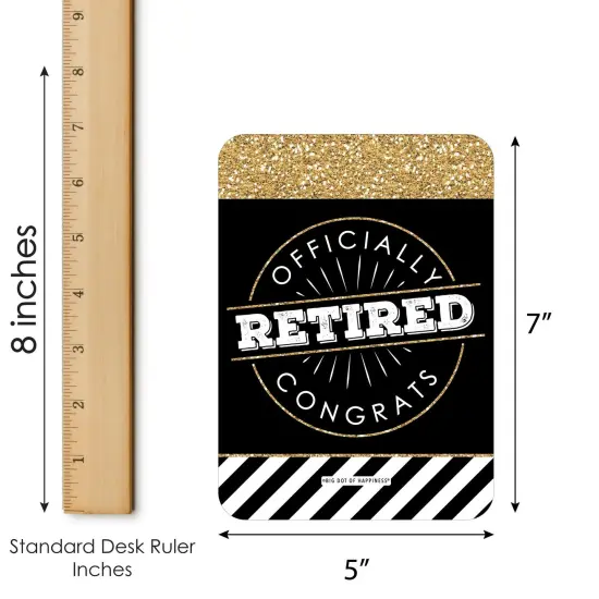 Big Dot of Happiness Happy Retirement - Find the Guest Bingo Cards and Markers - Retirement Party Bingo Game - Set of 18 {6}