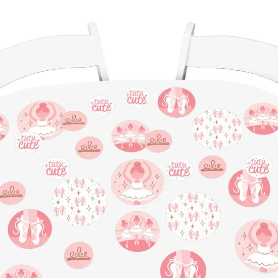 Big Dot of Happiness Tutu Cute Ballerina - Ballet Birthday Party or Baby Shower Giant Circle Confetti - Party Decorations - Large Confetti 27 Count {7}
