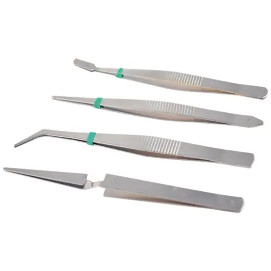 Craft Medley Tweezers 4/Pkg-4.75" {2}