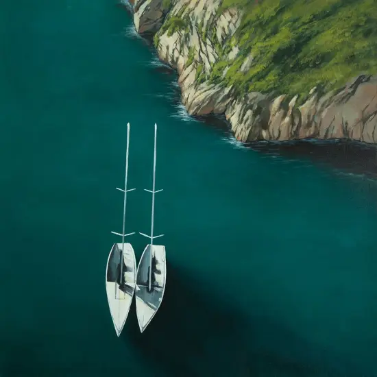 SMOOTH SAILING Poster Print by Atelier B Art Studio - Item # VARPDXBEGCOA105 {1}