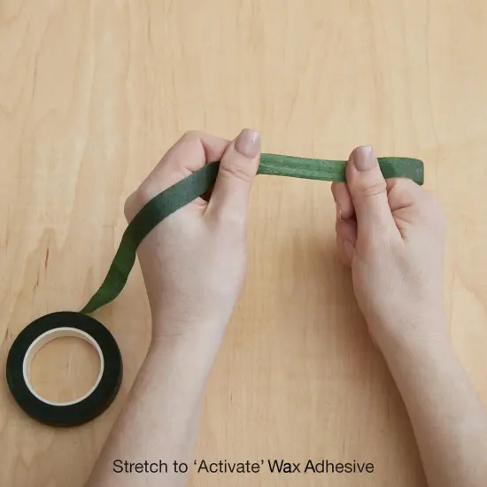 FloraCraft Floral Tape 0.5"X60'-Green {4}