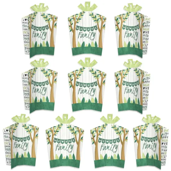 Big Dot of Happiness Family Tree Reunion - Table Decorations - Family Gathering Party Fold and Flare Centerpieces - 10 Count {1}