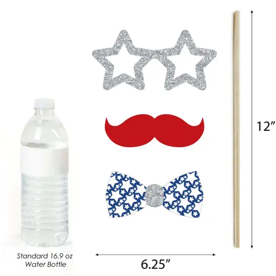 Big Dot of Happiness 4th of July - Photo Booth Props Kit - 20 Count {6}