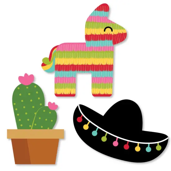 Big Dot of Happiness Let's Fiesta - DIY Shaped Fiesta Party Cut-Outs - 24 Count {1}
