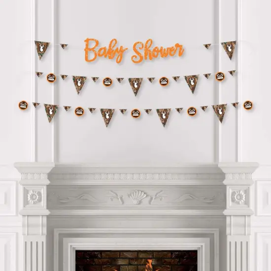 Big Dot of Happiness Gone Hunting - Deer Hunting Camo Baby Shower Letter Banner Decoration - 36 Banner Cutouts and Baby Shower Banner Letters {4}