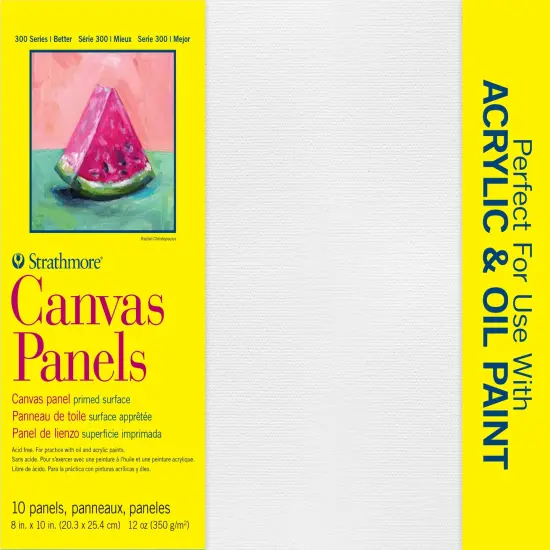 Strathmore Canvas Panels 10/Pkg-8"X10" {1}