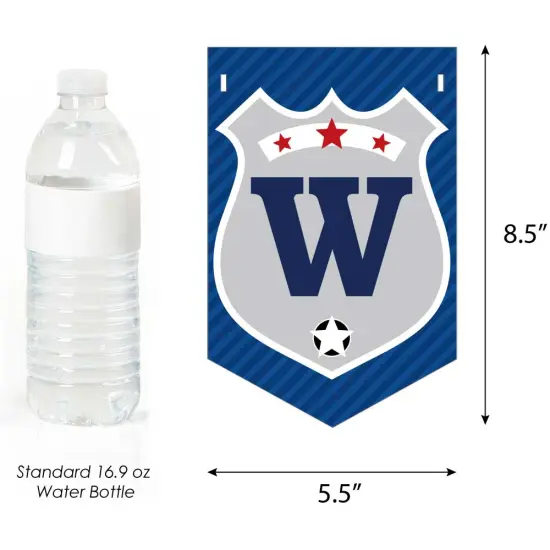 Big Dot of Happiness Calling All Units - Police - Cop Baby Shower Bunting Banner - Party Decorations - Welcome Baby {4}