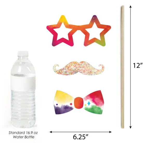 Big Dot of Happiness Holi Hai - Festival of Colors Party Photo Booth Props Kit - 20 Count {6}