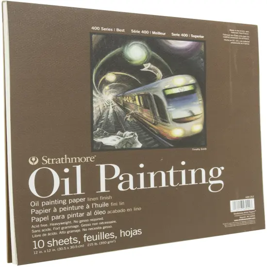 Strathmore 400 Series Oil Painting Pad 12"X12"-10 Sheets {2}