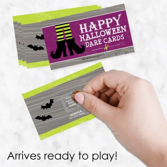 Big Dot of Happiness Happy Halloween - Witch Party Game Scratch Off Dare Cards - 22 Count {3}