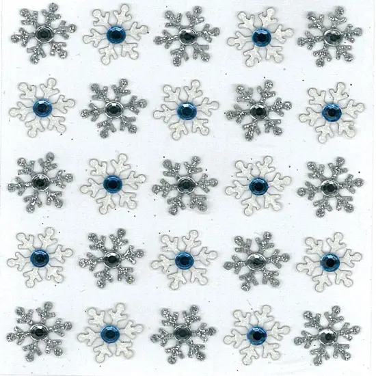Jolee's Cabochon Dimensional Repeat Stickers - Snowflake, 25pcs {1}