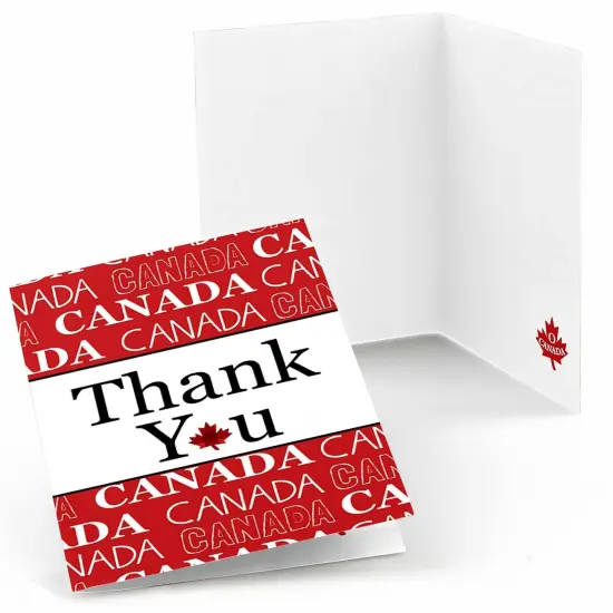 Big Dot of Happiness Canada Day - Canadian Party Thank You Cards (8 count) {1}