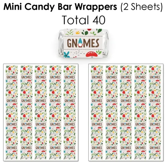 Big Dot of Happiness Garden Gnomes - Forest Gnome Party Candy Favor Sticker Kit - 304 Pieces {4}