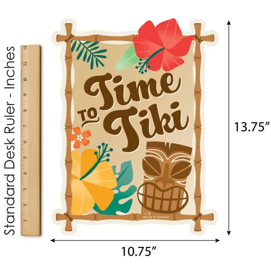 Big Dot of Happiness Tropical Luau - Outdoor Lawn Sign - Hawaiian Beach Party Yard Sign - 1 Piece {6}