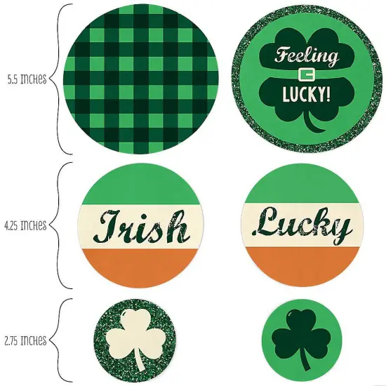 Big Dot of Happiness St. Patrick's Day - Saint Paddy's Day Party Giant Circle Confetti - Holiday Party Decorations - Large Confetti 27 Count {3}