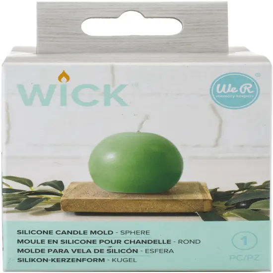 We R Wick Candle Mold-Ball {1}