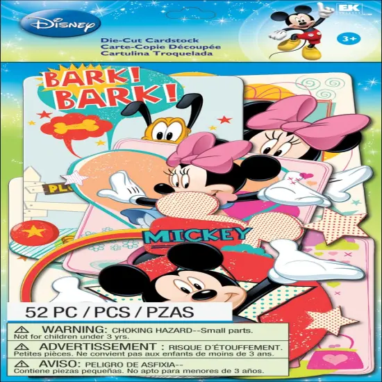 EK Success Disney Cardstock Die-Cuts 52/Pkg-Mickey Family {1}