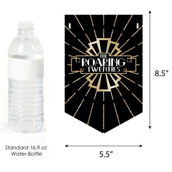 Big Dot of Happiness Roaring 20's - 1920s Art Deco Jazz Party Bunting Banner - Have A Roaring Good Time {3}