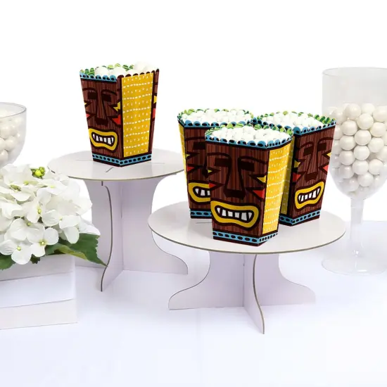 Big Dot of Happiness Tiki Luau - Tropical Hawaiian Summer Party Favor Popcorn Treat Boxes - Set of 12 {4}