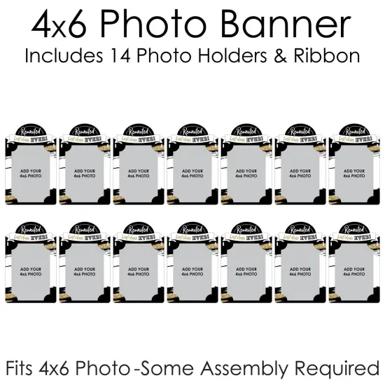 Big Dot of Happiness Reunited - DIY School Class Reunion Party Decor - Picture Display - Photo Banner {6}