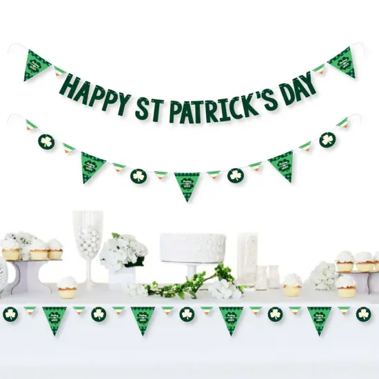 Big Dot of Happiness St. Patrick's Day - Saint Paddy's Day Party Letter Banner Decoration - 36 Banner Cutouts & Happy St. Patrick's Day Banner Letters {3}