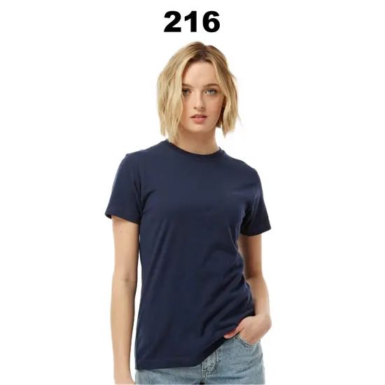 Tultex&reg; Women's Fine Jersey Classic Fit Short Sleeve T-Shirt White {3}