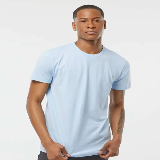 Tultex&reg; Fine Jersey Crew Neck Short Sleeve T-Shirt Aqua {8}