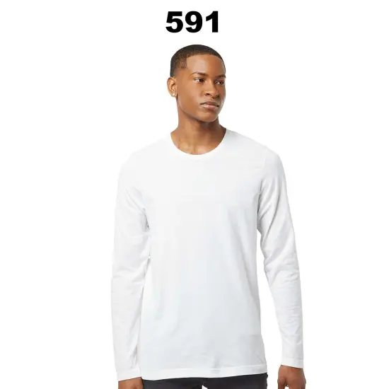 Tultex&reg; Premium Cotton Long Sleeve T-Shirt White {3}